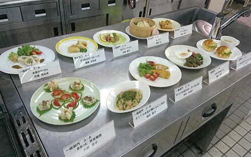 Japanese LovePulses Product Showcase dishes lined up on a cooking surface.